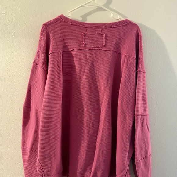 We The Free Fuchsia Crew Neck Sweater - Picture 4 of 4